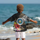 Caribbean American Heritage Month Kid Hawaiian Shirt Tribal Pattern Tropical Hibiscus Flower