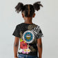 Caribbean American Heritage Month Kid T shirt Tribal Pattern Tropical Hibiscus Flower