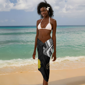 Caribbean American Heritage Month Sarong Tribal Pattern Tropical Hibiscus Flower