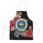 Caribbean American Heritage Month Apron Tropical Hibiscus Flower Tribal Tattoo