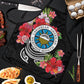 Caribbean American Heritage Month Apron Tropical Hibiscus Flower Tribal Tattoo
