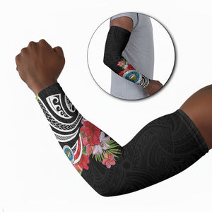 Caribbean American Heritage Month Arm Sleeves Tropical Hibiscus Flower Tribal Tattoo