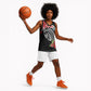 Caribbean American Heritage Month Basketball Jersey Tropical Hibiscus Flower Tribal Tattoo