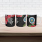 Caribbean American Heritage Month Ceramic Mug Tropical Hibiscus Flower Tribal Tattoo
