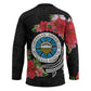 Caribbean American Heritage Month Hockey Jersey Tropical Hibiscus Flower Tribal Tattoo