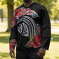 Caribbean American Heritage Month Hockey Jersey Tropical Hibiscus Flower Tribal Tattoo