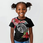 Caribbean American Heritage Month Kid T shirt Tropical Hibiscus Flower Tribal Tattoo