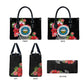 Caribbean American Heritage Month Leather Bag Tropical Hibiscus Flower Tribal Tattoo
