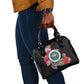 Caribbean American Heritage Month Shoulder Handbag Tropical Hibiscus Flower Tribal Tattoo