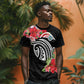 Caribbean American Heritage Month T shirt Tropical Hibiscus Flower Tribal Tattoo