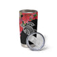 Caribbean American Heritage Month Tumbler Cup Tropical Hibiscus Flower Tribal Tattoo