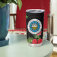 Caribbean American Heritage Month Tumbler Cup Tropical Hibiscus Flower Tribal Tattoo