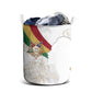 Order Of The Eastern Star Laundry Basket OES Elegant Floral Line Art Fraternal Symbolism