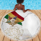 Order Of The Eastern Star Beach Blanket OES Elegant Floral Line Art Fraternal Symbolism