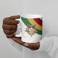 Order Of The Eastern Star Ceramic Mug OES Elegant Floral Line Art Fraternal Symbolism