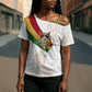 Order Of The Eastern Star Cross Shoulder Shirt OES Elegant Floral Line Art Fraternal Symbolism