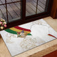 Order Of The Eastern Star Rubber Doormat OES Elegant Floral Line Art Fraternal Symbolism