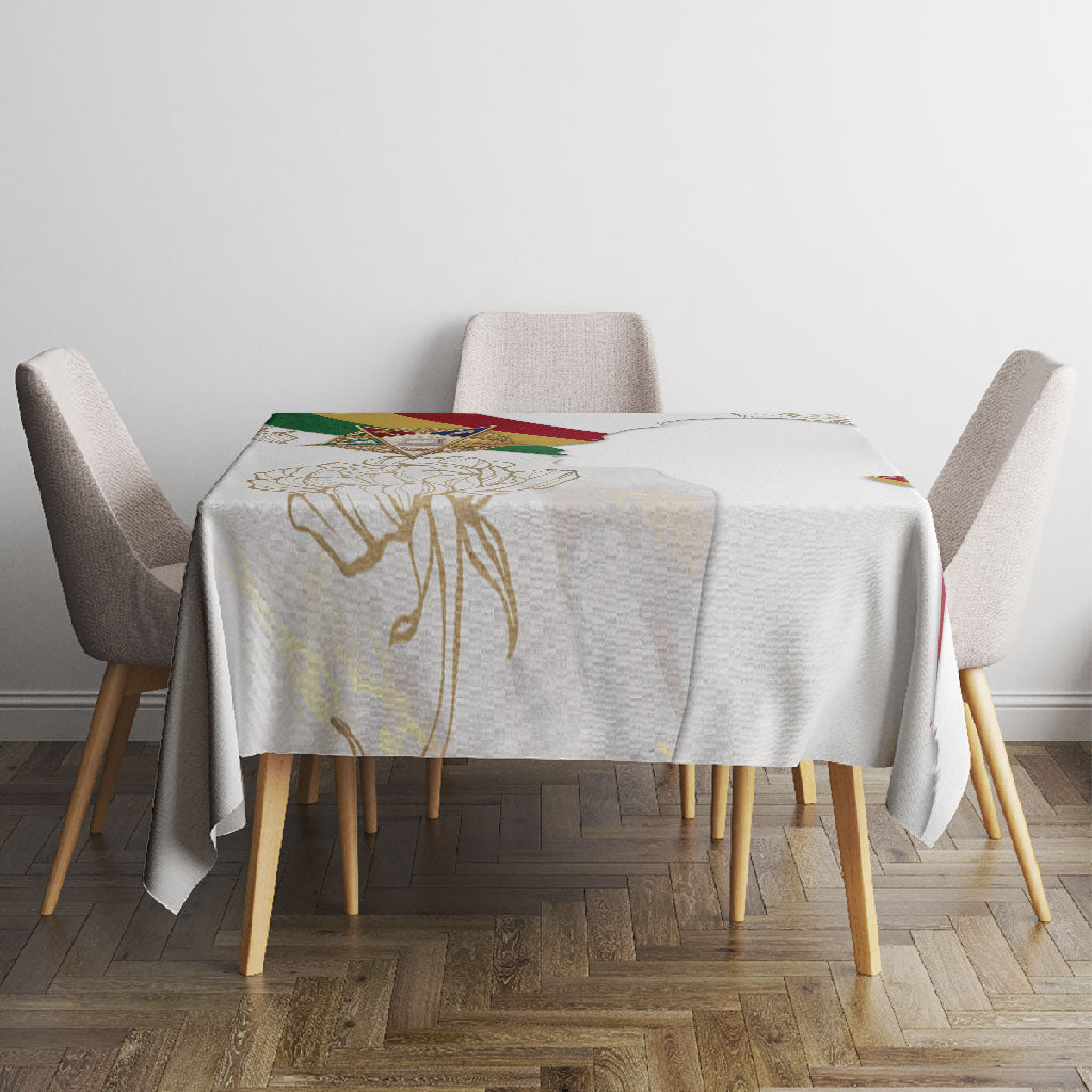 Order Of The Eastern Star Tablecloth OES Elegant Floral Line Art Fraternal Symbolism