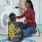 OES Order Of The Eastern Star Laundry Basket Five Pointed Star Emblem On Black Marble Texture