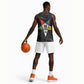 OES Order Of The Eastern Star Basketball Jersey Five Pointed Star Emblem On Black Marble Texture