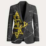 OES Order Of The Eastern Star Blazer Five Pointed Star Emblem On Black Marble Texture