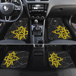 OES Order Of The Eastern Star Car Mats Five Pointed Star Emblem On Black Marble Texture