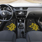 OES Order Of The Eastern Star Car Mats Five Pointed Star Emblem On Black Marble Texture