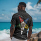 OES Order Of The Eastern Star Hawaiian Shirt Five Pointed Star Emblem On Black Marble Texture