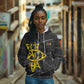 OES Order Of The Eastern Star Hoodie Five Pointed Star Emblem On Black Marble Texture
