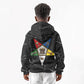 OES Order Of The Eastern Star Kid Hoodie Five Pointed Star Emblem On Black Marble Texture