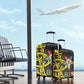OES Order Of The Eastern Star Luggage Cover Five Pointed Star Emblem On Black Marble Texture