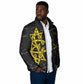OES Order Of The Eastern Star Padded Jacket Five Pointed Star Emblem On Black Marble Texture