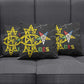 OES Order Of The Eastern Star Pillow Cover Five Pointed Star Emblem On Black Marble Texture