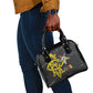 OES Order Of The Eastern Star Shoulder Handbag Five Pointed Star Emblem On Black Marble Texture