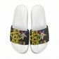 OES Order Of The Eastern Star Slide Sandals Five Pointed Star Emblem On Black Marble Texture