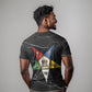 OES Order Of The Eastern Star T shirt Five Pointed Star Emblem On Black Marble Texture