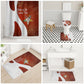 OES Order Of The Eastern Star Bathroom Set Five Pointed Star Emblem With Gold Floral Art