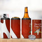 OES Order Of The Eastern Star 4 in 1 Can Cooler Tumbler Five Pointed Star Emblem With Gold Floral Art