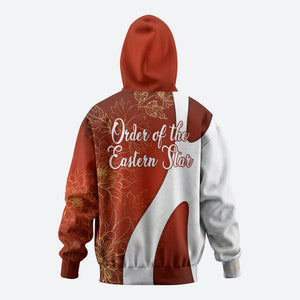 OES Order Of The Eastern Star Hoodie Five Pointed Star Emblem With Gold Floral Art