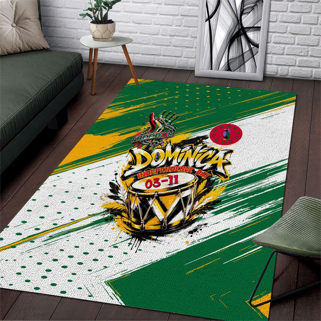 Dominica Independence Day Area Rug Caribbean Culture Island Pride