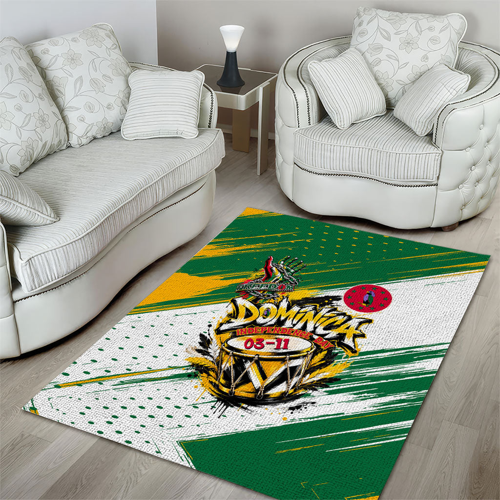 Dominica Independence Day Area Rug Caribbean Culture Island Pride