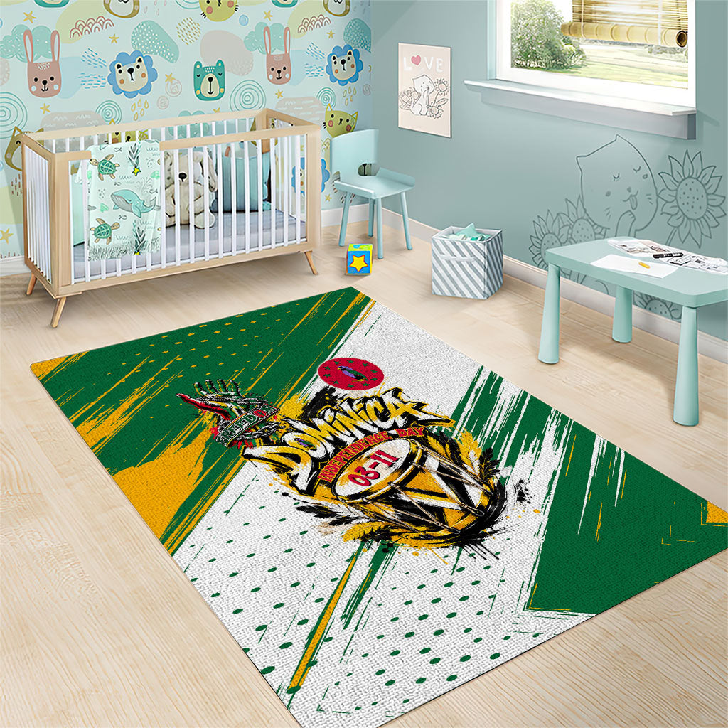 Dominica Independence Day Area Rug Caribbean Culture Island Pride