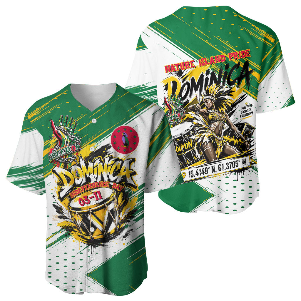 Dominica Independence Day Baseball Jersey Caribbean Culture Island Pride