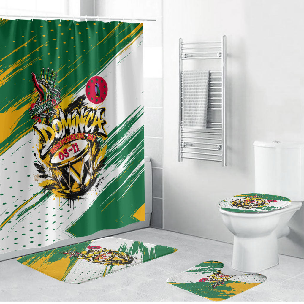Dominica Independence Day Bathroom Set Caribbean Culture Island Pride