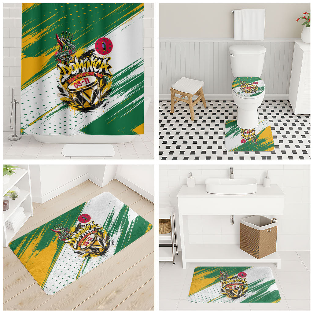 Dominica Independence Day Bathroom Set Caribbean Culture Island Pride