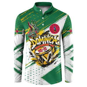 Dominica Independence Day Button Sweatshirt Caribbean Culture Island Pride