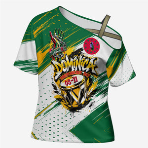 Dominica Independence Day Cross Shoulder Shirt Caribbean Culture Island Pride