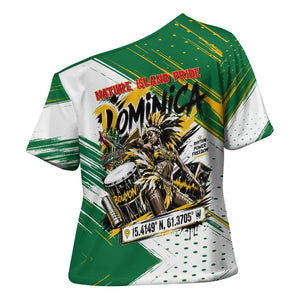Dominica Independence Day Cross Shoulder Shirt Caribbean Culture Island Pride