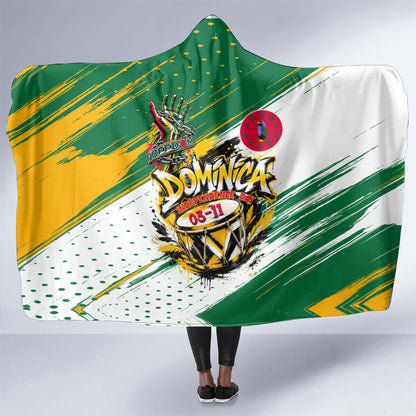 Dominica Independence Day Hooded Blanket Caribbean Culture Island Pride