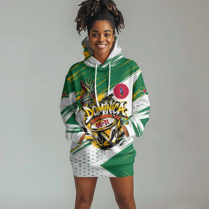Dominica Independence Day Hoodie Dress Caribbean Culture Island Pride